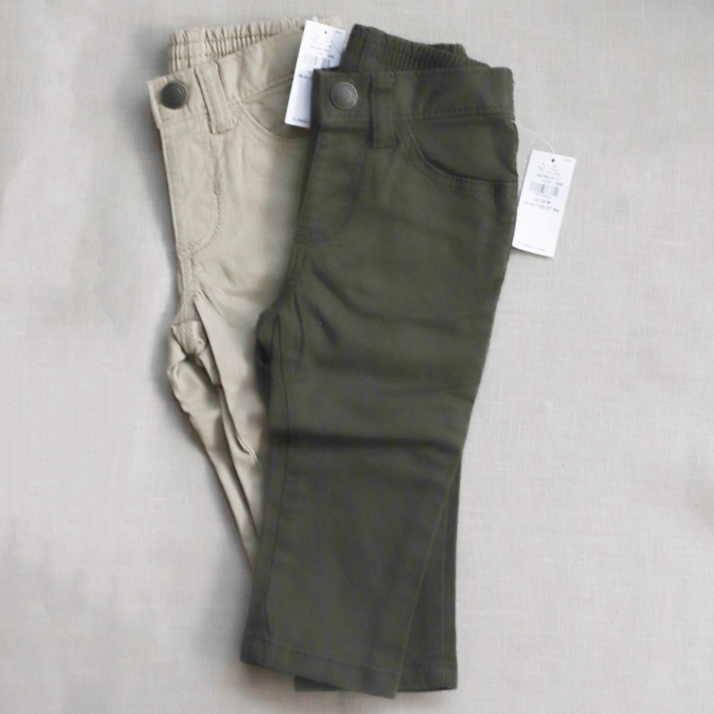 NWT Old Navy Baby Bundle Unisex Built-In Flex Max Pop-Color Skinny Jeans 12-18